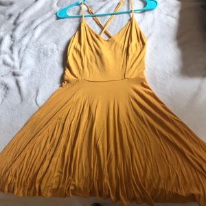 forever 21 yellow dress
